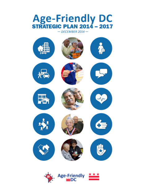 Age-Friendly DC 2014-2017 Strategic Plan Report Cover with PDF link